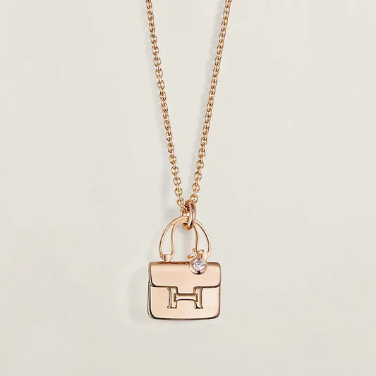 [OAKJURI Jewelry]AMULETTE PEDANT ROSE GOLD NECKLACE