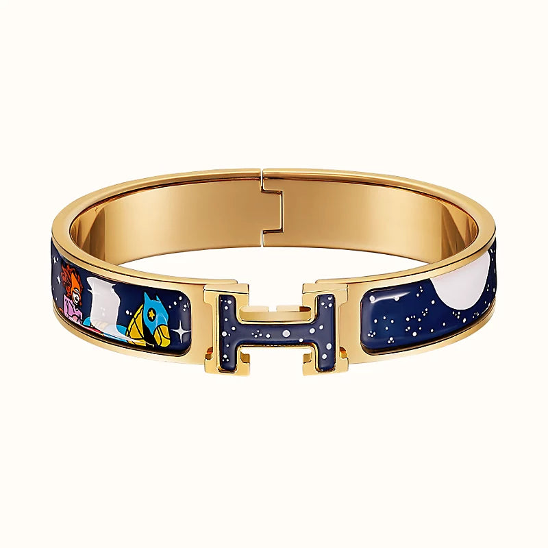 [OAKJURI Jewelry]H STAR AND MOON BRACELET 12MM