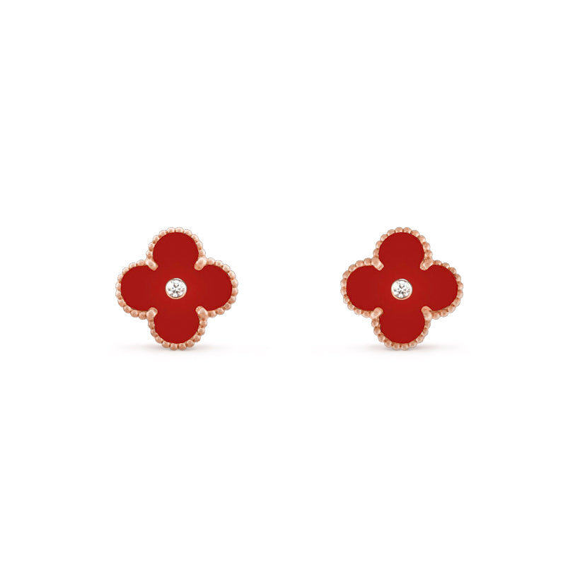 [OAKJURI Jewelry]CLOVER  15MM DIAMOND EARRINGS COLLECTION