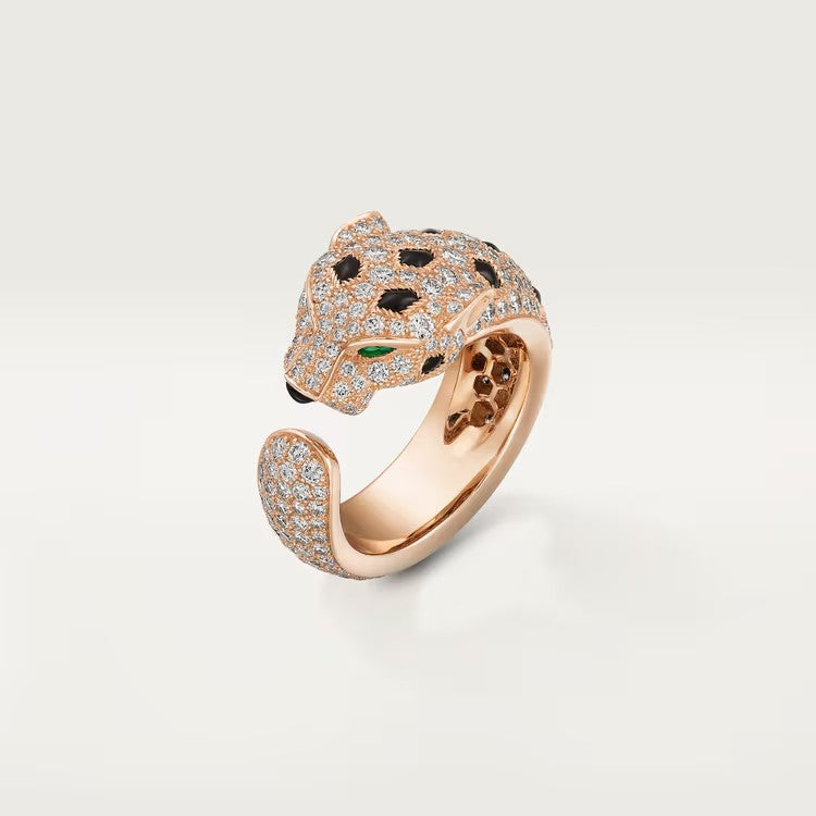 [OAKJURI Jewelry] PANTHERE SPOTTED FULL DIAMOND MEDIUM RING
