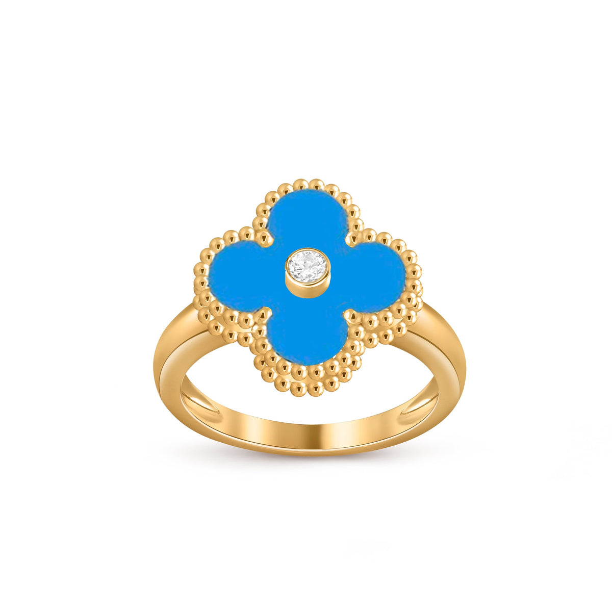 [OAKJURI Jewelry]CLOVER DIAMOND RING GOLD COLLECTION
