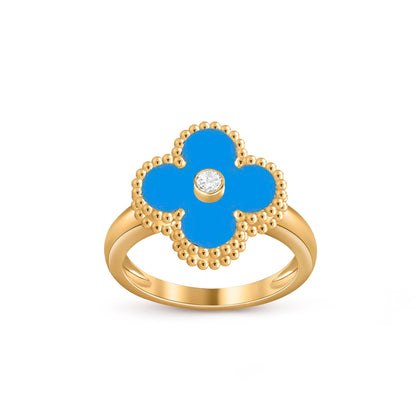 [OAKJURI Jewelry]CLOVER DIAMOND RING GOLD COLLECTION