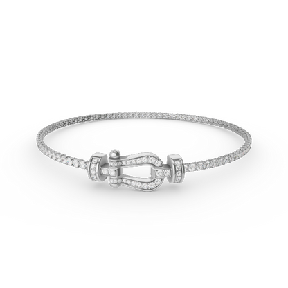 [OAKJURI Jewelry]FORCE  HORSESHOE  DIAMOND TENNIS BRACELET