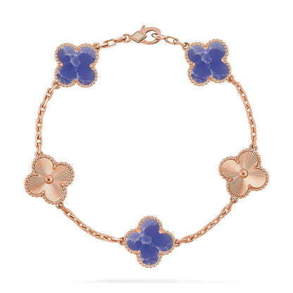 [OAKJURI Jewelry]CLOVER 5 MOTIF BLUE VEINS BRACELET COLLECTION