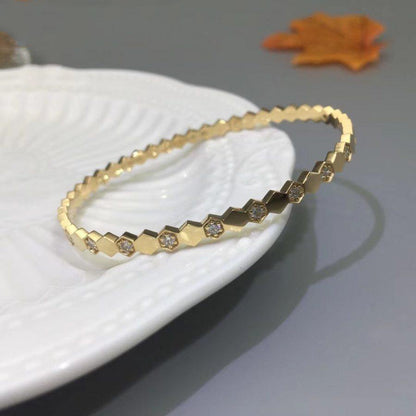 [OAKJURI Jewelry]BEE LOVE GOLD DIAMOND BRACELET
