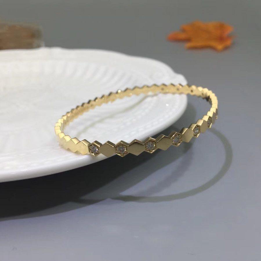 [OAKJURI Jewelry]BEE LOVE GOLD DIAMOND BRACELET