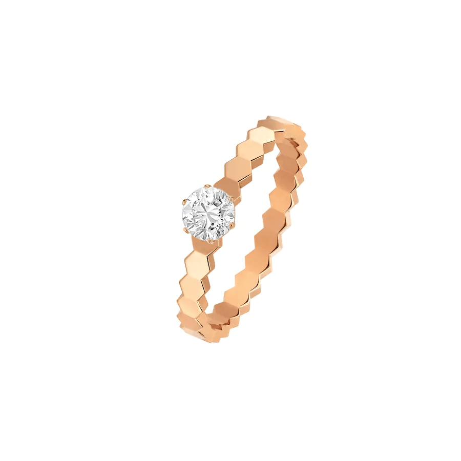 [OAKJURI Jewelry]BEE LOVE RING PINK GOLD 1 DIAMOND