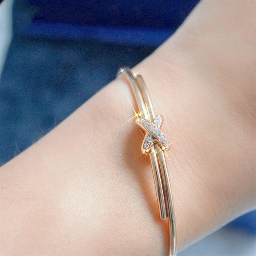 [OAKJURI Jewelry]JEUX DE BRACELET PINK GOLD DIAMONDS