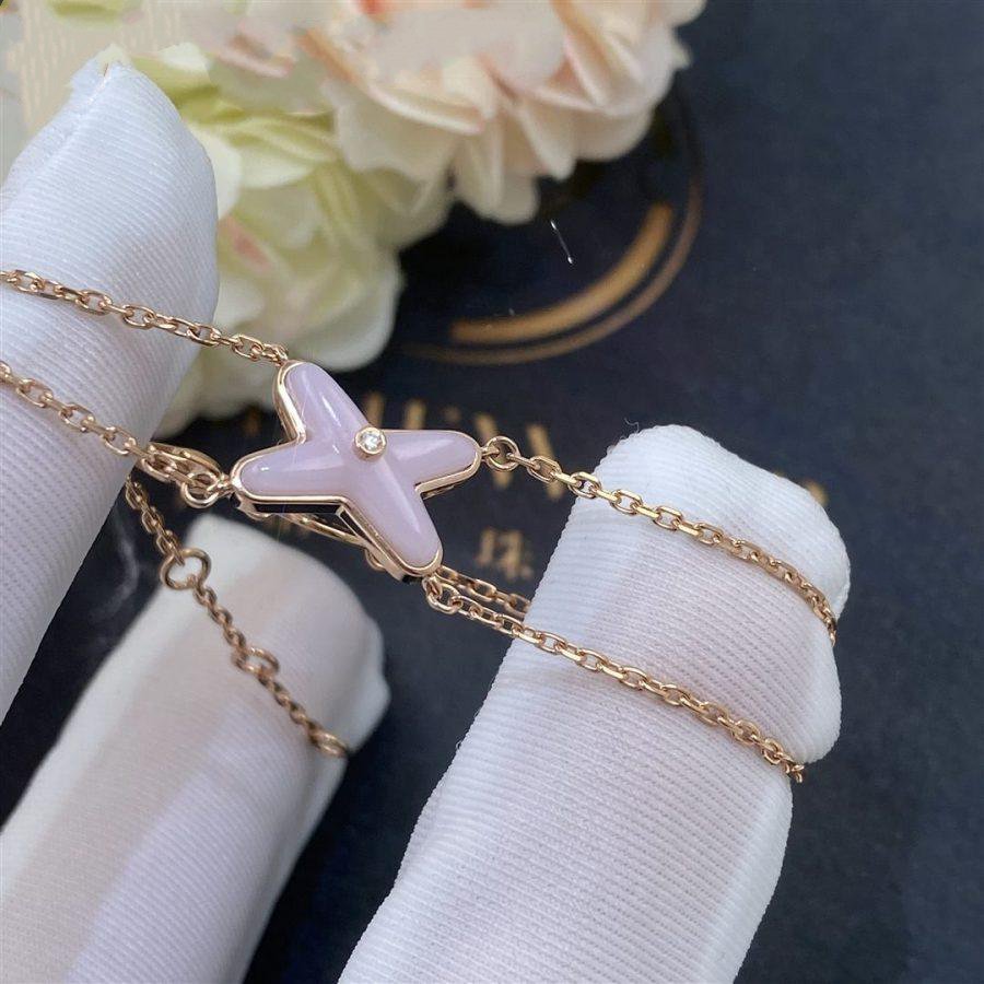 [OAKJURI Jewelry]JEUX BRACELET PINK MOP PINK GOLD 1 DIAMOND