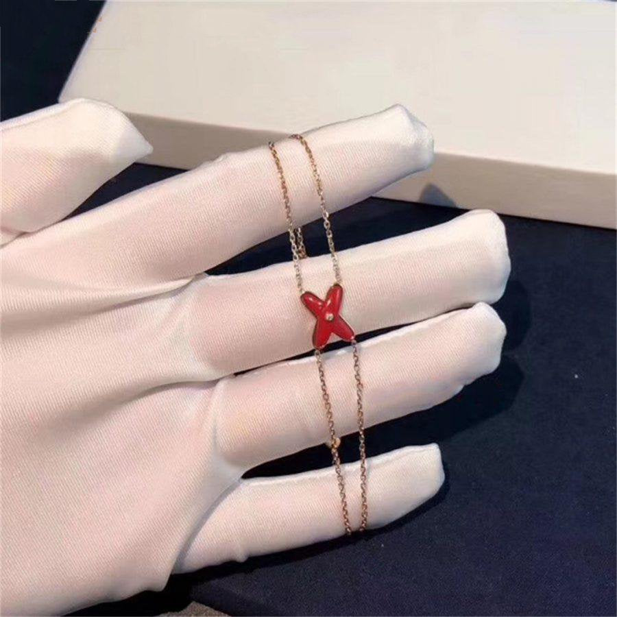 [OAKJURI Jewelry]JEUX BRACELET CARNELIAN PINK GOLD 1 DIAMOND