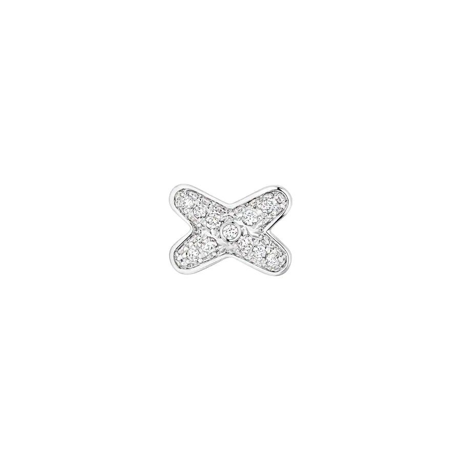 [OAKJURI Jewelry]JEUX DE SILVER DIAMOND EARRINGS