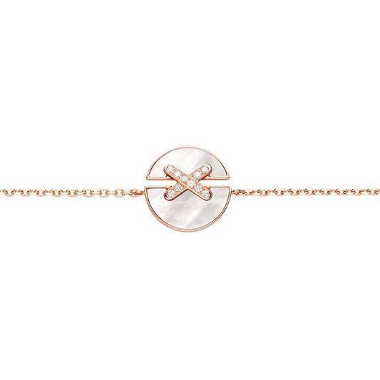[OAKJURI Jewelry]JEUX DE BRACELET MOP PINK GOLD DIAMONDS
