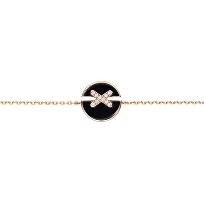 [OAKJURI Jewelry]JEUX DE BRACELET ONYX PINK GOLD DIAMOND