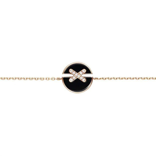 [OAKJURI Jewelry]JEUX DE BRACELET ONYX PINK GOLD DIAMOND