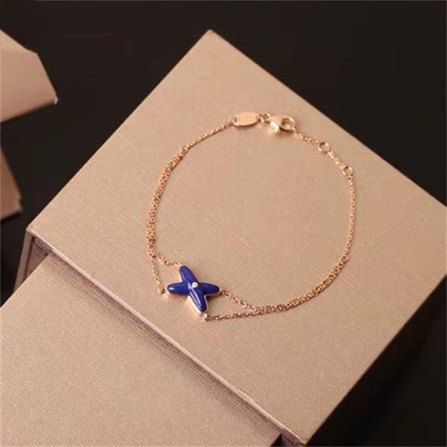 [OAKJURI Jewelry]Hollow Design Four-Leaf Clover Flower Shape Ring
