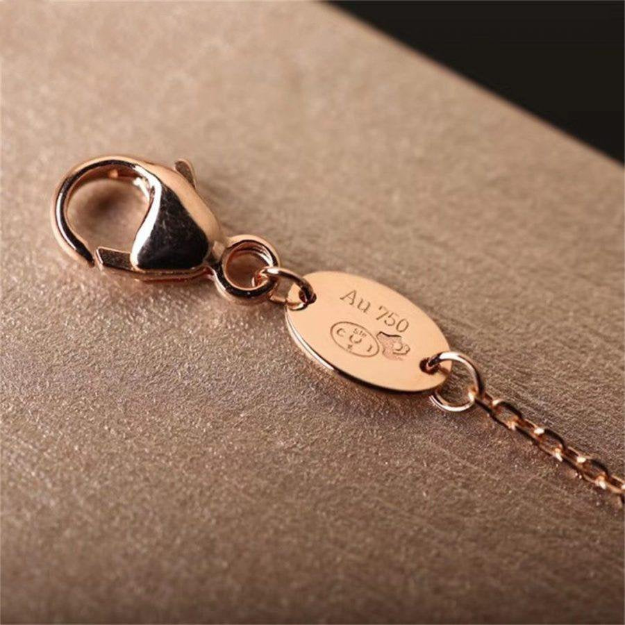 [OAKJURI Jewelry]Hollow Design Four-Leaf Clover Flower Shape Ring