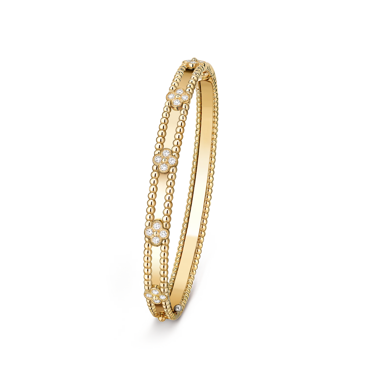 [OAKJURI Jewelry]CLOVER BRACELET 4MM DIAMONDS