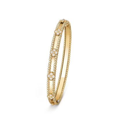 [OAKJURI Jewelry]CLOVER BRACELET 4MM DIAMONDS