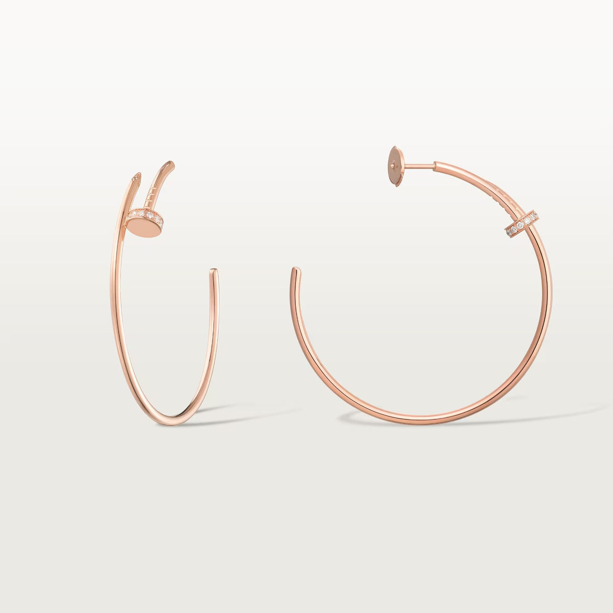 [OAKJURI Jewelry] JUSTE HALF DIAMOND LARGE EARRINGS