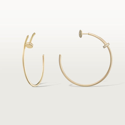 [OAKJURI Jewelry] JUSTE HALF DIAMOND LARGE EARRINGS