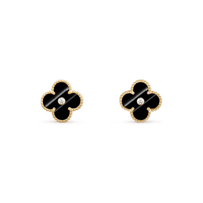 [OAKJURI Jewelry]CLOVER  15MM DIAMOND EARRINGS COLLECTION