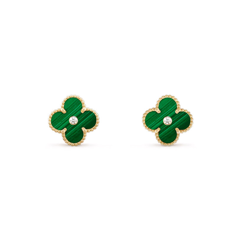 [OAKJURI Jewelry]CLOVER  15MM DIAMOND EARRINGS COLLECTION