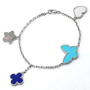 [OAKJURI Jewelry]LUCKY SPRING SILVER BRACELET 4 MOTIF
