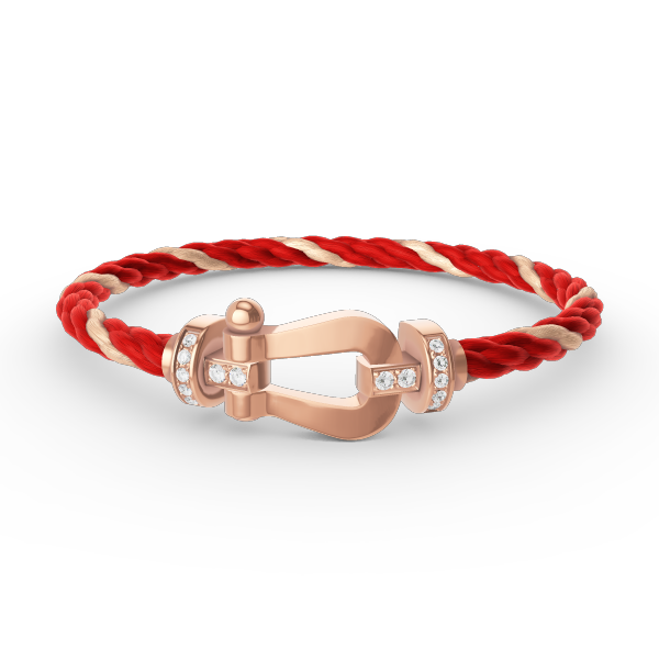[OAKJURI Jewelry]FORCE LARGE HORSESHOE HALF DIAMOND BRACELET ROSE GOLD