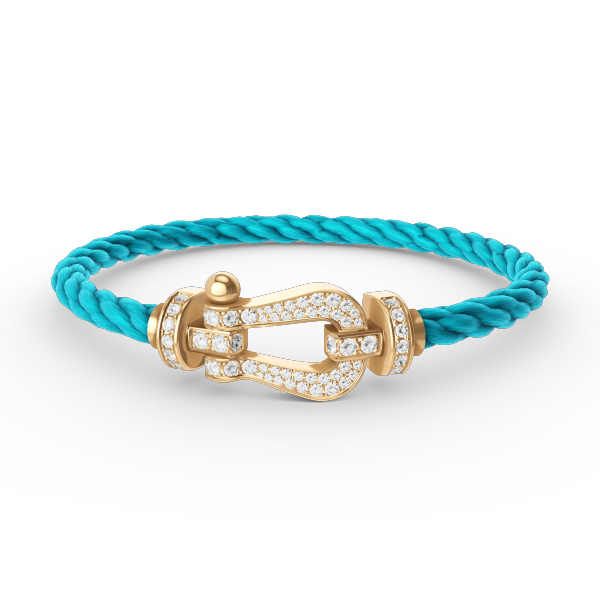 [OAKJURI Jewelry]FORCE LARGE HORSESHOE FULL DIAMOND BRACELET GOLD