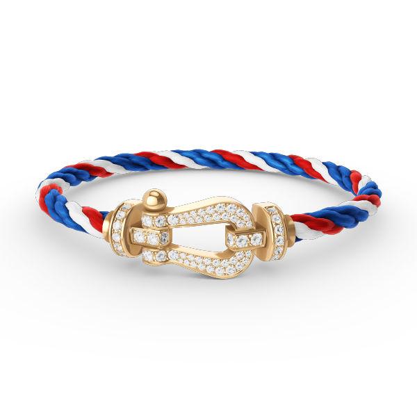 [OAKJURI Jewelry]FORCE LARGE HORSESHOE FULL DIAMOND BRACELET GOLD