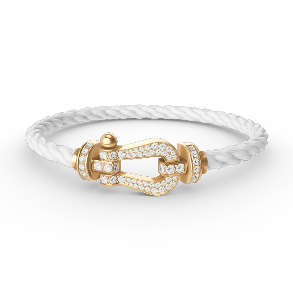 [OAKJURI Jewelry]FORCE LARGE HORSESHOE FULL DIAMOND BRACELET GOLD
