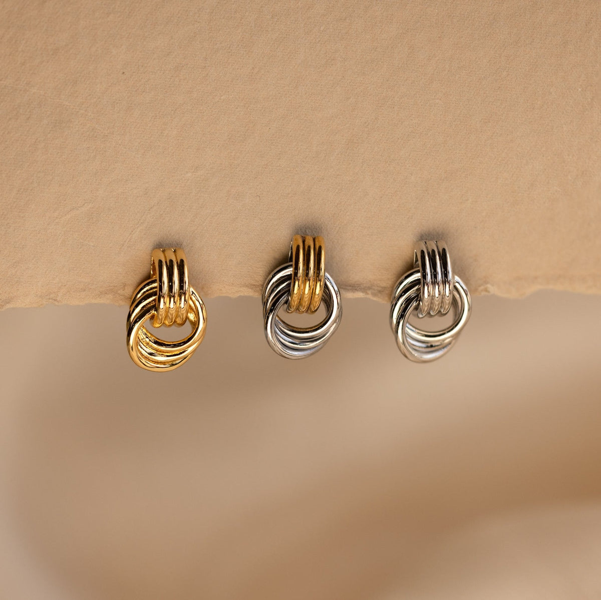 Mini Triple Knot Earrings