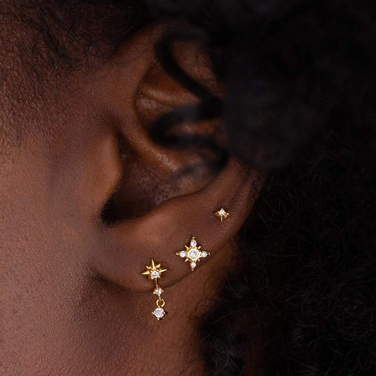 Starburst Flat Back Studs
