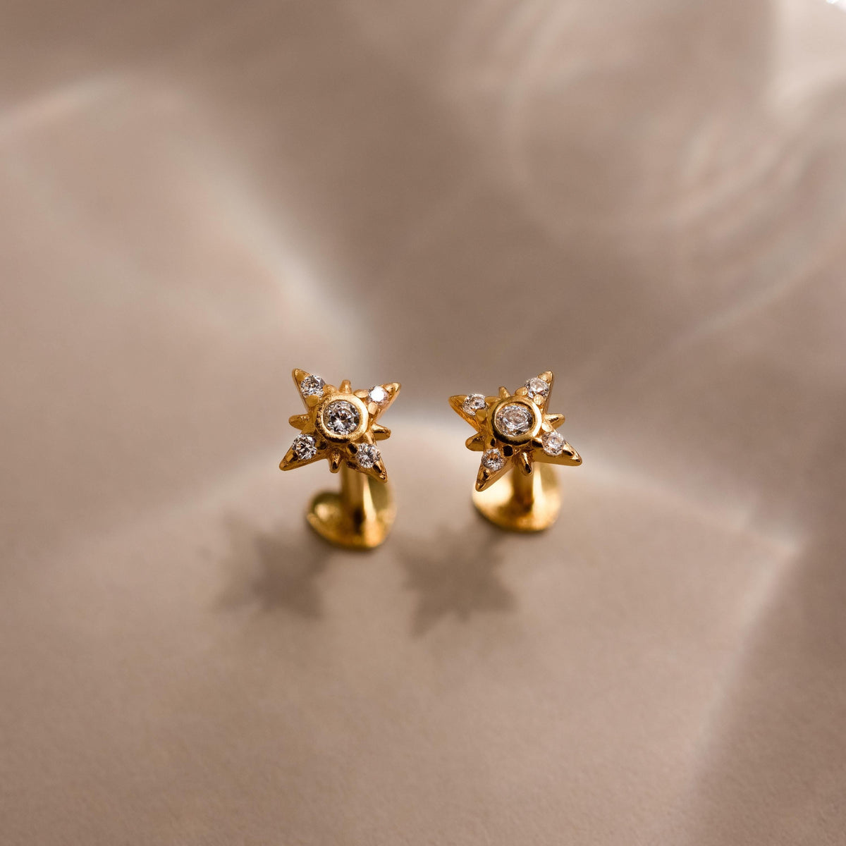 Starburst Flat Back Studs