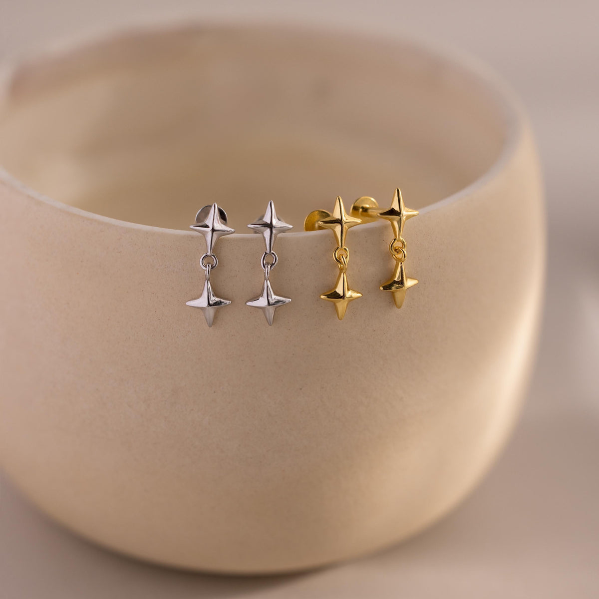 Star Drop Flatback Studs