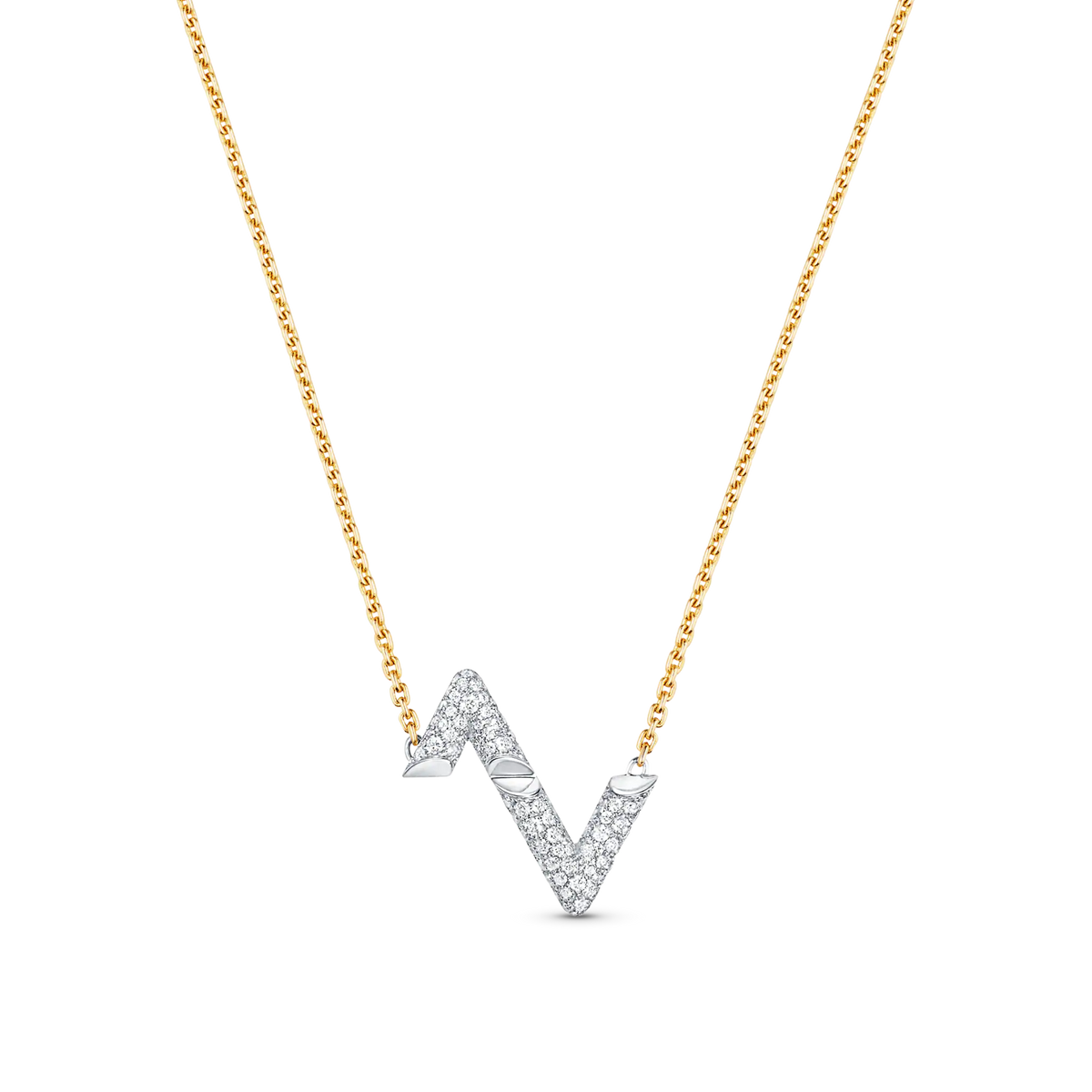[OAKJURI Jewelry]VOLT SILVER DIAMOND PEDANT NECKLACE