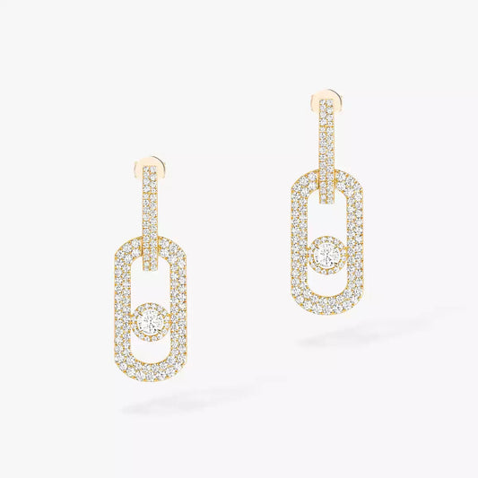 [OAKJURI Jewelry]So Move XL Pave_-Set Diamond Pendant Earrings