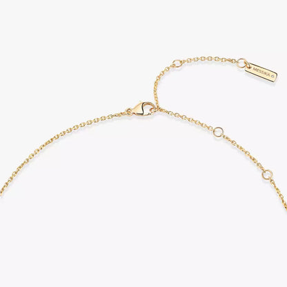 [OAKJURI Jewelry]Lucky Eye Diamond Necklace in Rose Gold and Turquoise