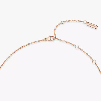[OAKJURI Jewelry]Lucky Eye Diamond Necklace in Rose Gold and Turquoise