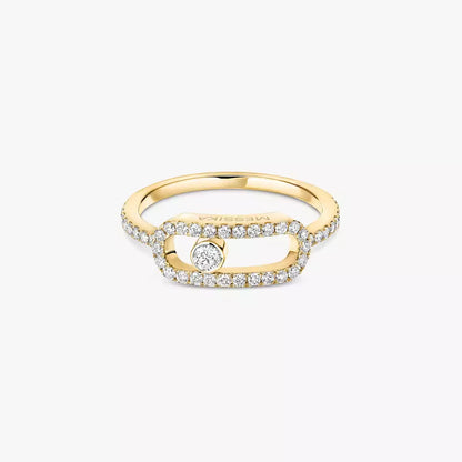 [OAKJURI Jewelry]Move Uno Diamond Ring in Gold