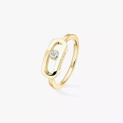 [OAKJURI Jewelry]Move Uno Diamond Ring in Gold