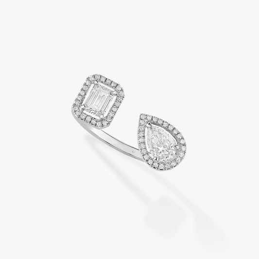 [OAKJURI Jewelry]MY TWIN TOI & MOI SILVER DIAMOND RING
