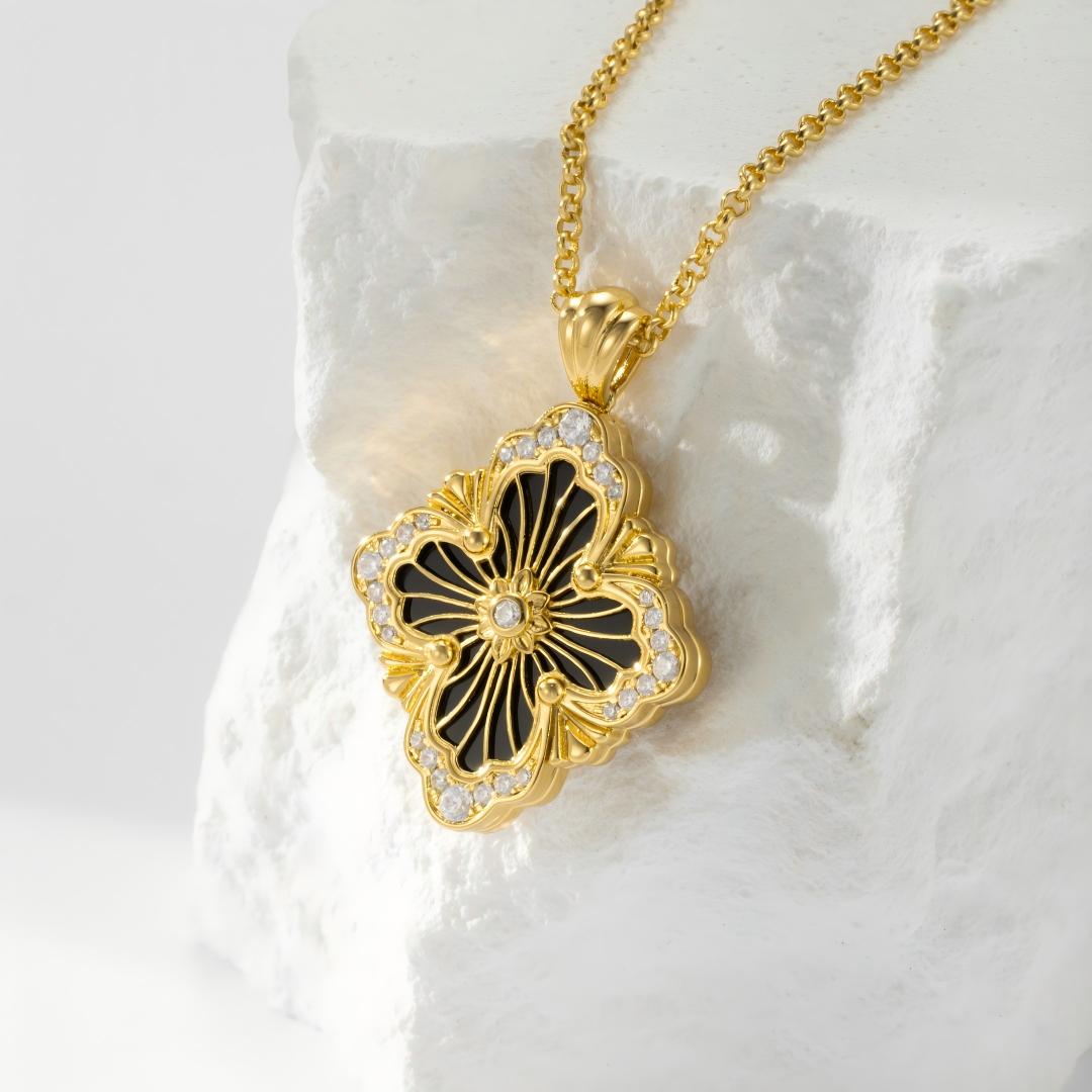 [OAKJURI Jewelry JEWELRY] OPERA TULLE ENAMEL NECKLACE