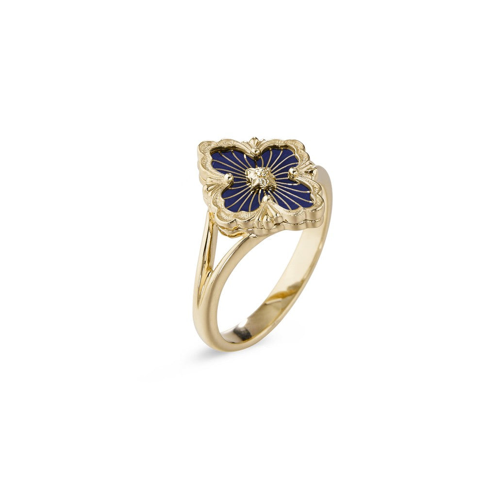 [OAKJURI Jewelry JEWELRY] OPERA TULLE  RING WITH  ENAMEL BACKGROUND