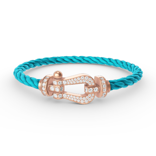 [OAKJURI Jewelry]FORCE LARGE HORSESHOE FULL DIAMOND BRACELET ROSE GOLD