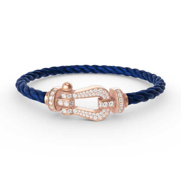 [OAKJURI Jewelry]FORCE LARGE HORSESHOE FULL DIAMOND BRACELET ROSE GOLD
