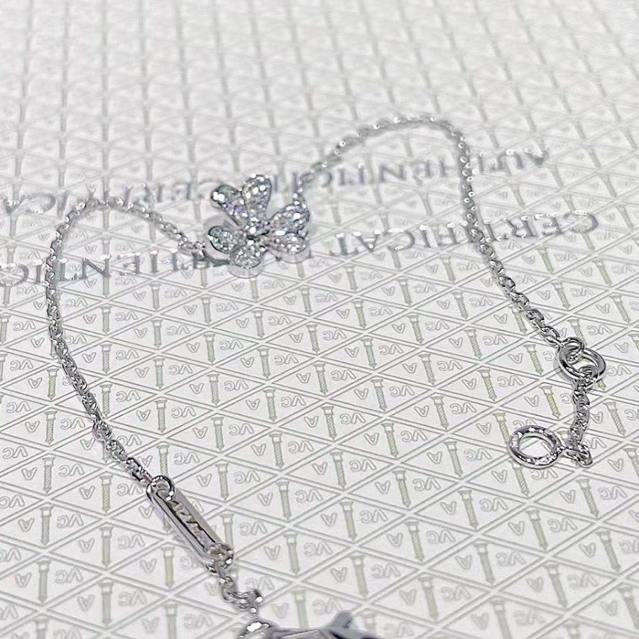 [OAKJURI Jewelry]FRIVOLE SILVER FLOWER DIAMOND BRACELET