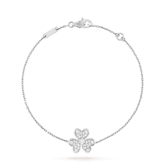 [OAKJURI Jewelry]FRIVOLE SILVER FLOWER DIAMOND BRACELET
