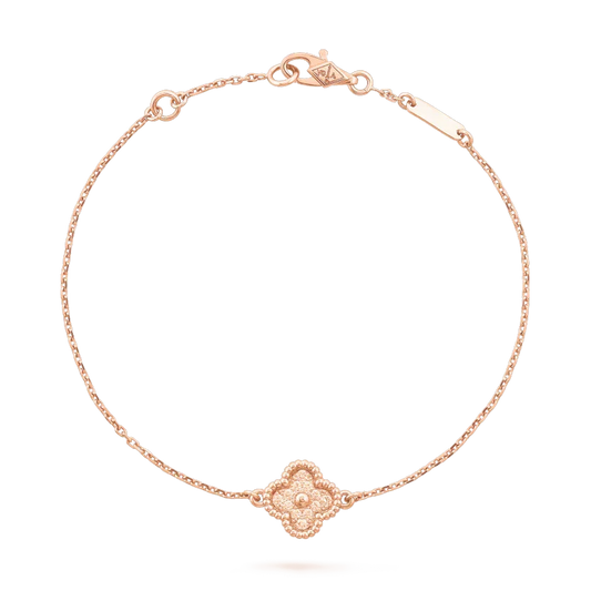 [OAKJURI Jewelry]CLOVER SINGLE FLOWER BRACELET