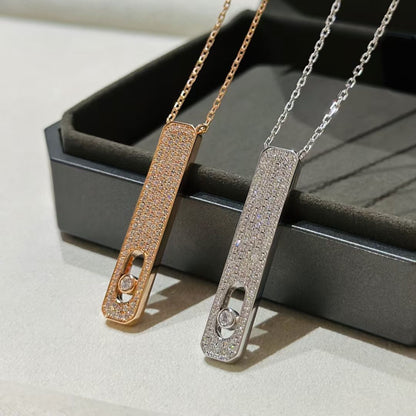 [OAKJURI Jewelry]MY FIRST DIAMOND PAVED NECKLACE